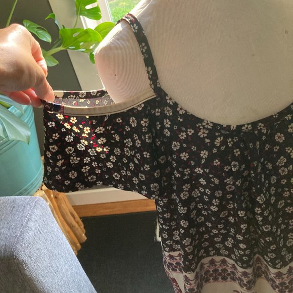 Cute Floral Cold-Shoulder Top, Women's L - Picture 3 of 6